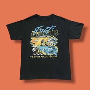 Sun Faded Shirt Fast and Furious Universal Studios Black XL y2k Graphic Tee